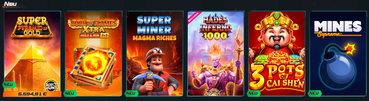 neue Spiele Spinational Casino